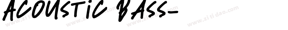 Acoustic Bass字体转换